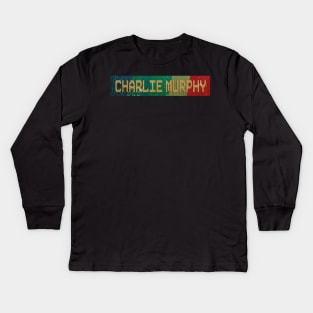 Charlie Murphy - RETRO COLOR - VINTAGE - Copy Kids Long Sleeve T-Shirt